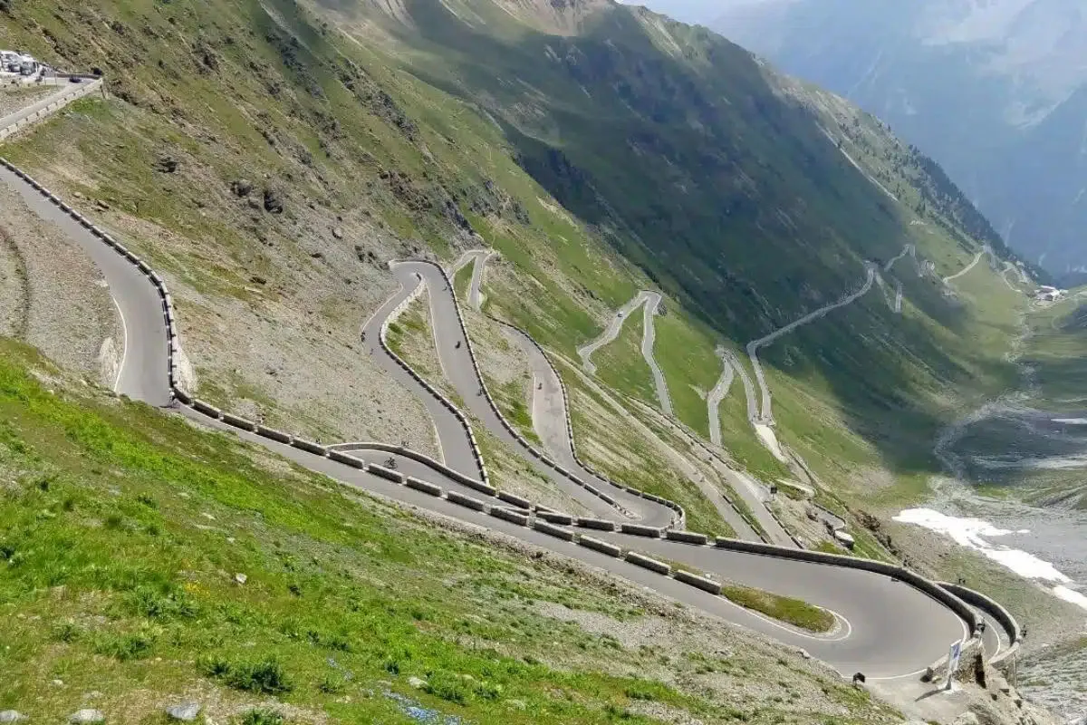 La route du Stelvio en Italie